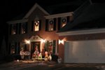 Photo of Imperial house decorated for the Christmas holidays